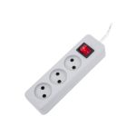 رابط 3 خانه بدون ارت 1/8 متری پارت الکتریک