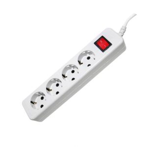 رابط 4 خانه مغزی سرامیکی ارت دار 3 متری پارت الکتریک مدل نیک